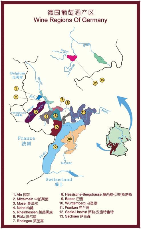 史上最全世界葡萄酒产区图，意大利竟是整一个国家。。。